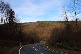 im Steilstück, Blick bergab