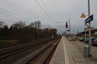 Tourende am Bahnhof Bennemühlen