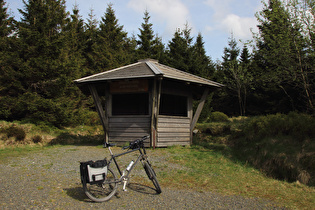 Altenauer Hütte auf 880 m ü.NHN, höchster fahrend erreichter Punkt