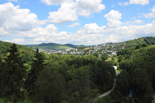 Blick von der Aussichtsplattform über Meschede