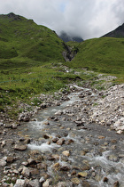 der Flexenbach, Blick flussaufwärts