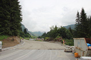 Einfahrt in die Baustelle