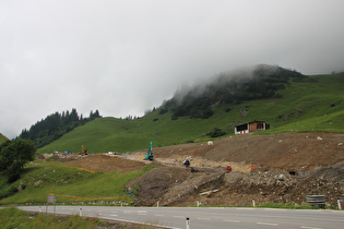 Blick zurück auf die Baustelle