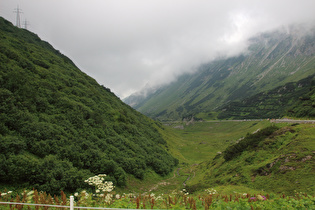 Blick über den Talschluss des Klostertals nach Westen ins Klostertal