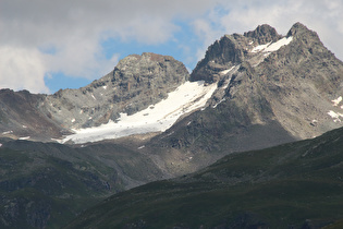 Zoom auf die Getschnerspitzen mit dem Hennebergferner