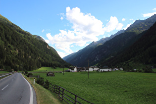 Blick talaufwärts auf Unterhäuser