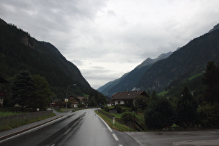 Etappenstart in Feichten, Blick talabwärts …