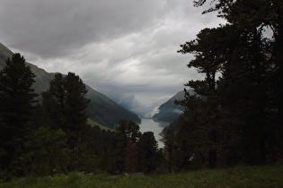 nochmal gut 2 Stunden später: Blick auf den Gepatsch-Stausee