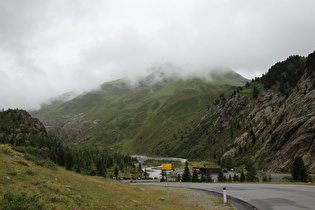 Blick über den Faggenbach ins Kaunertal talaufwärts