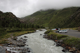 der Faggenbach, Blick flussaufwärts …