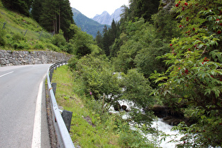 im untersten Steilstück im Kaunertal, Blick talaufwärts