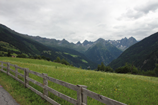 Blick auf Kaltenbrunn und den Kaunergrat