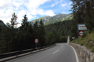 die letzte Passhöhe der Tour rückt näher