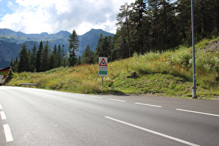 "neues" Schild auf der Passhöhe