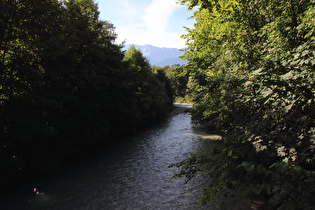 die Partnach, Blick flussaufwärts …