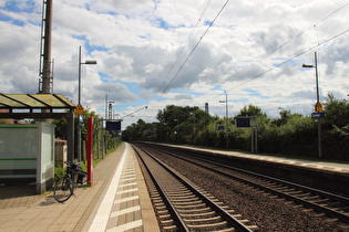 Tourstart in Eilvese, Blick nach Süden …