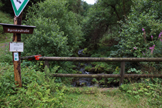 die Große Romke, Blick flussaufwärts …