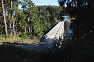 Zillierbachtalsperre, Staumauer, Seeseite