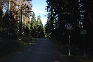 die Brockenstraße auf 800 m ü.NHN