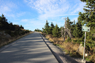 die Brockenstraße auf 1100 m ü.NHN