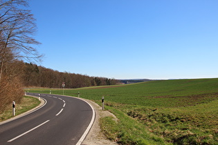 namenloser Pass zwischen Groß Schneen und Ludolfshausen, Ostrampe, Blick bergab