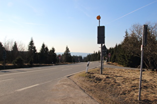 B4 bei Torfhaus, Beginn der Abfahrt nach Bad Harzburg