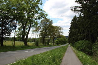 Blick bergab nach Westen