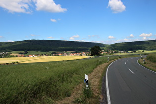 … Blick nach Osten Richtung Nienstedter Pass …