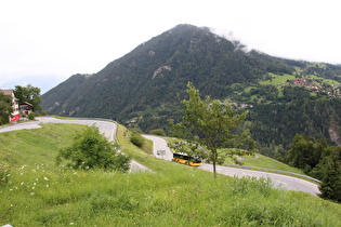 Blick von oben auf die beiden Kehren