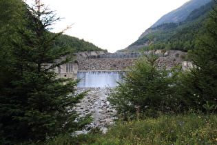 Verbauung der Adda im Bereich der Talstufe oberhalb der Ponte del Diavol