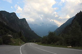 Blick über die Talstufe talabwärts