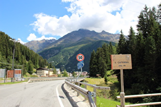 Santa Caterina Valfurva, unterer Ortseingang