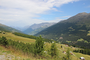 Blick über die Plaghera ins Valfurva …