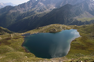 der Lago Nero, dahinter das Valle delle Messi