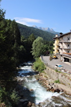 der Óglio in Ponte di Legno, Blick flussabwärts