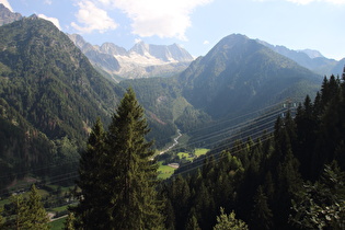 Blick ins Val di Sole und zur Cima Presanella