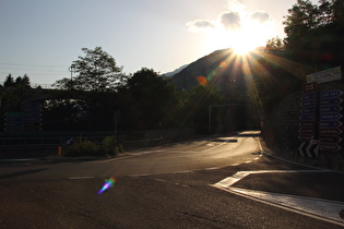 unteres Ende der Ostrampe des Passo del Tonale, Blick bergauf