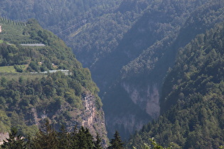 Zoom in die Schlucht des Torrente Novella