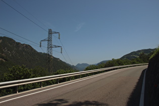 Anstieg nach Völs am Schlern, Blick nach Süden …