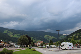 … dafür bedrohlich dunkle Wolken von Norden kommend