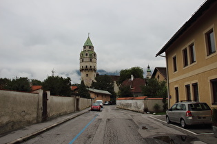 Blick auf die Burg Hasegg in Hall in Tirol