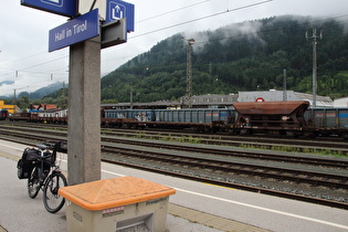 Tourende in Hall in Tirol