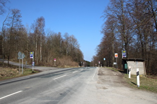 Nienstedter Pass, Passhöhe, Blick nach Nordosten …