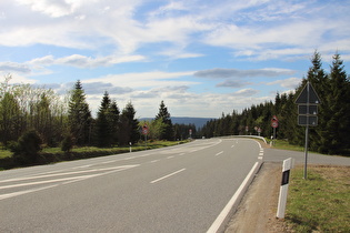 B4 bei Torfhaus, Beginn der Abfahrt nach Bad Harzburg
