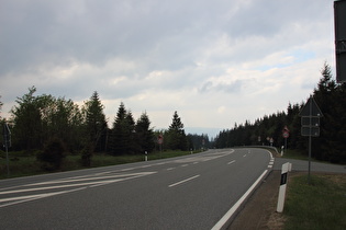 B4 bei Torfhaus, Beginn der Abfahrt nach Bad Harzburg