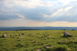 Blick vom Gipfel nach Südwesten