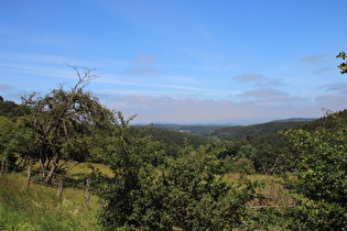 Hochfläche bei Fahlenscheid, Blick nach Norden …