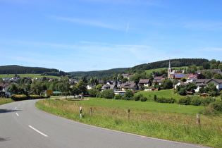 Blick vom Anstieg zur Rahrbacher Höhe auf Rahrbach