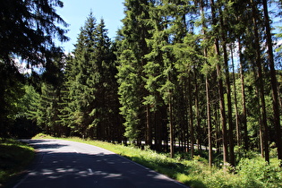 unterste Kehre der Bergstrecke