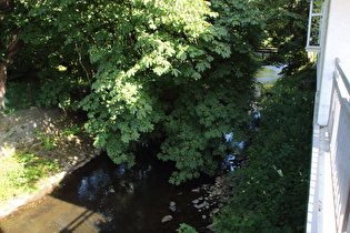 die Ruhr in Olsberg, Blick flussaufwärts …